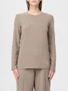 Armani Exchange T-shirt  Woman Color Beige In Gray