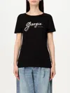 Armani Exchange Regular Fit T-shirts In Black