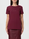 Armani Exchange T-shirt  Woman Color Burgundy In Burgundy