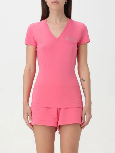 Armani Exchange T-shirt  Woman Colour Fuchsia