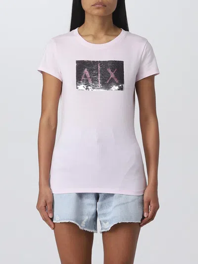 Armani Exchange T-shirt  Woman In Lilac