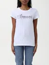 Armani Exchange Slim Fit T-shirt In Stretch Cotton Jersey In White
