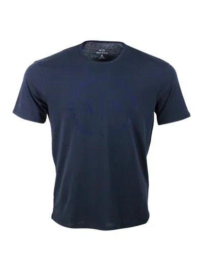 Armani Exchange T-shirt In Blu