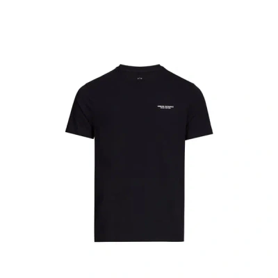 Armani Exchange Regular Fit T-shirt With Logo In Navy 1510