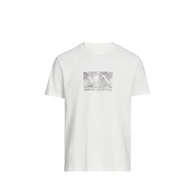 Armani Exchange T-shirt Imprimé In White