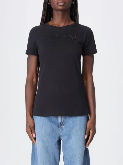 Armani Exchange T-shirt Woman  In Black