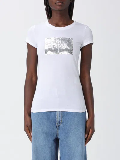 Armani Exchange T-shirt Woman  In White