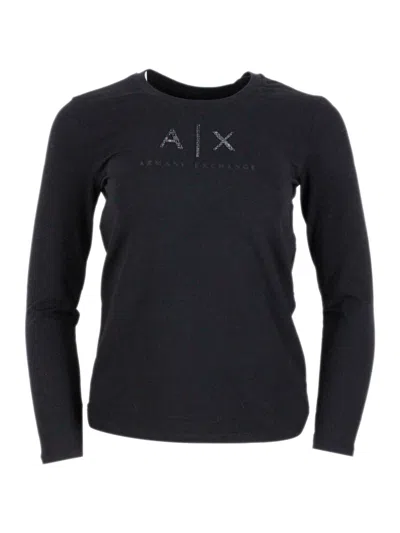 Armani Exchange T-shirts And Polos In Black