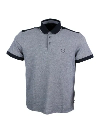 Armani Exchange T-shirts And Polos In Blue