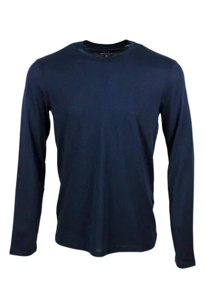 Armani Exchange T-shirt In Blue