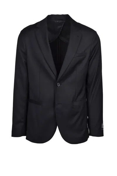 Armani Exchange Tailored Black Blazer With Single-button Closure