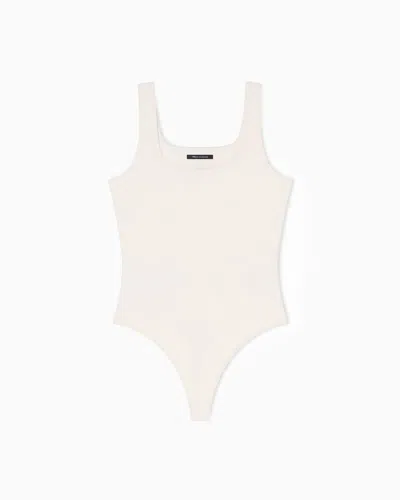 Armani Exchange Tank Top In Technical Fabric In White