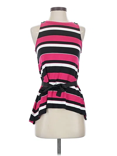 Pre-owned Armani Exchange Tank Top Pink Halter Neckline Tops
