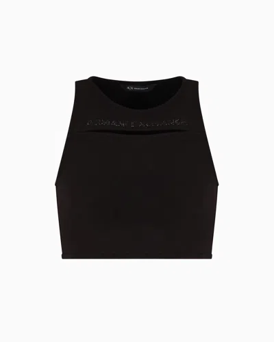 Armani Exchange Tank Tops In Black