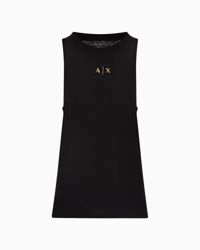 Armani Exchange Tank Tops In Black