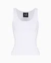 Armani Exchange Tank Tops In White