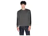 Armani Exchange Tape Logo Pullover Sweatshirt In Gray