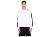 Armani Exchange Tape Logo Pullover Sweatshirt In White
