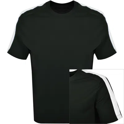 Armani Exchange Tape Logo T Shirt Green