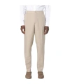 Armani Exchange Tapered High-waist Trousers In Beige