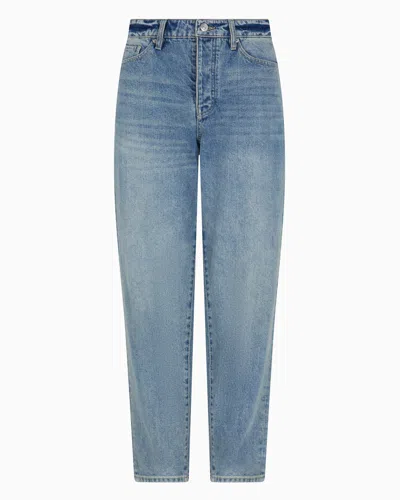 Armani Exchange Tapered Jeans In Blue