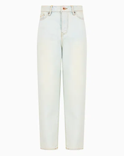 Armani Exchange Tapered Jeans In Blue