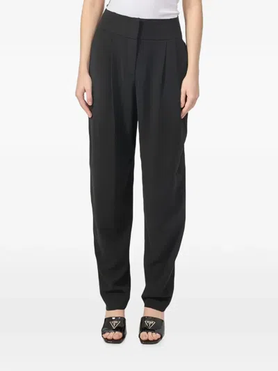 Armani Exchange Tapered Trousers In Black
