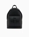 Armani Exchange Technical Fabric Backpack In Black