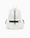 Armani Exchange Technical Fabric Backpack In White