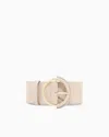 Armani Exchange Technical Fabric Belt In White