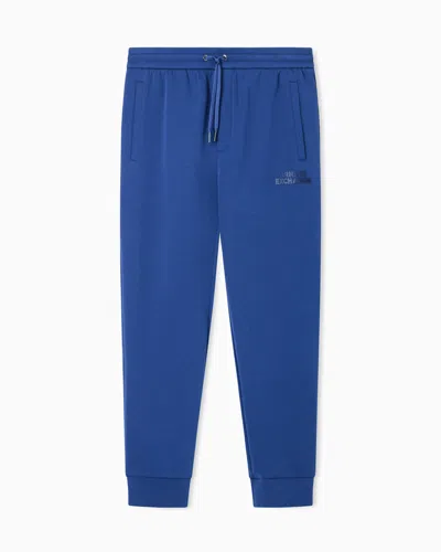 Armani Exchange Technical Fabric Jogger Pants In Blue