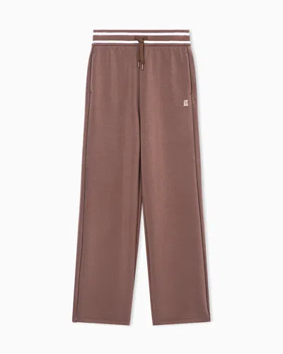 Armani Exchange Technical Fabric Jogger Pants In Brown
