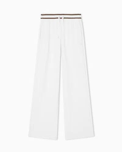 Armani Exchange Technical Fabric Jogger Pants In White