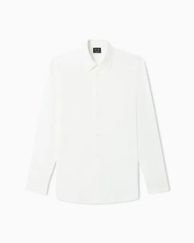 Armani Exchange Technical Fabric Shirt In White