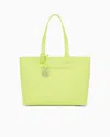 Armani Exchange Technical Fabric Shopper In Green