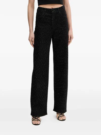 Armani Exchange Textured Jeans In Black