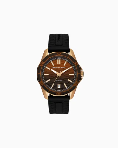 Armani Exchange Three-hand Movement Watch With Date Display