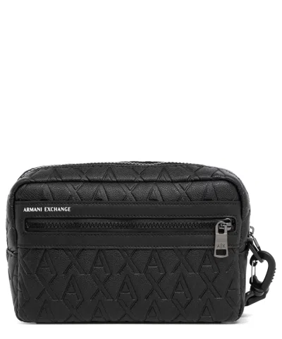 Armani Exchange Toiletry Bag In Black | ModeSens