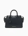 Armani Exchange Top Handles In Technical Fabric In Black
