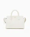 Armani Exchange Top Handles In Technical Fabric In White