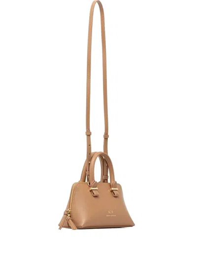Armani Exchange Top-handles Tote Bag In Brown