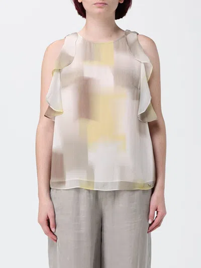 Armani Exchange Top Woman Color Yellow In Multi