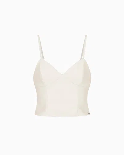 Armani Exchange Tops In White