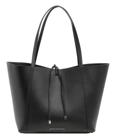 Armani Exchange Tote Bag In Black