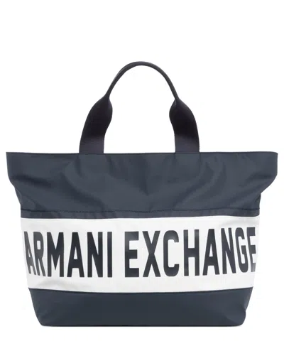 Armani Exchange Tote Bag In Blue