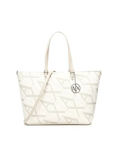 Armani Exchange Tote Bag Logo All-over