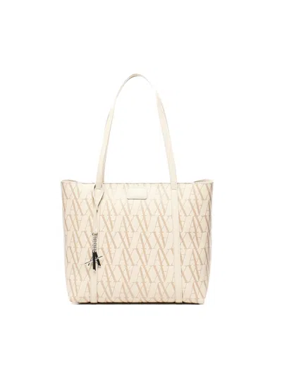 Armani Exchange Tote Bag Logo All-over