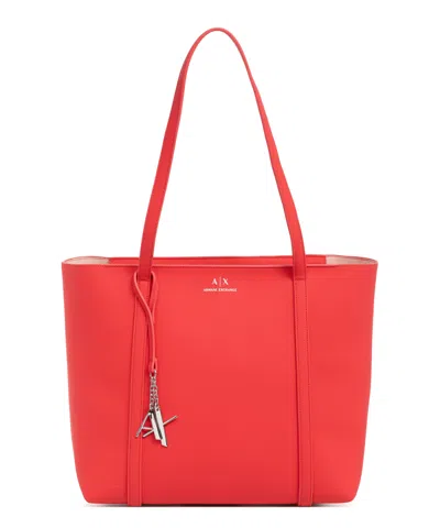 Armani Exchange Tote Bag In Red
