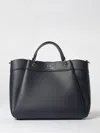Armani Exchange Medium Handbag With Degradè Shoulder Strap In Black