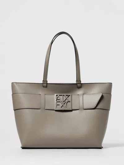 Armani Exchange Tote Bags  Woman Color Dove Grey In Gray